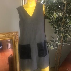 ANN TAYLOR GRAY SHIFT DRESS